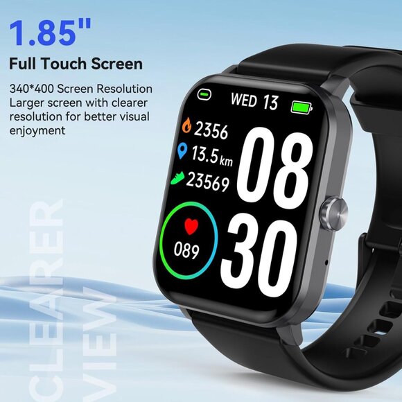 Smart Watch(Answer/Make Call), 1.85" HD Smartwatch for Men Women  2025 Fitness T - Picture 5 of 6